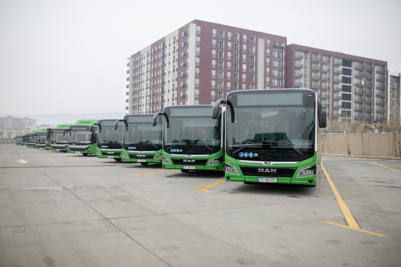 N308 მარშრუტზე 18-მეტრიანი ავტობუსები 2 მარტიდან იმოძრავებენ