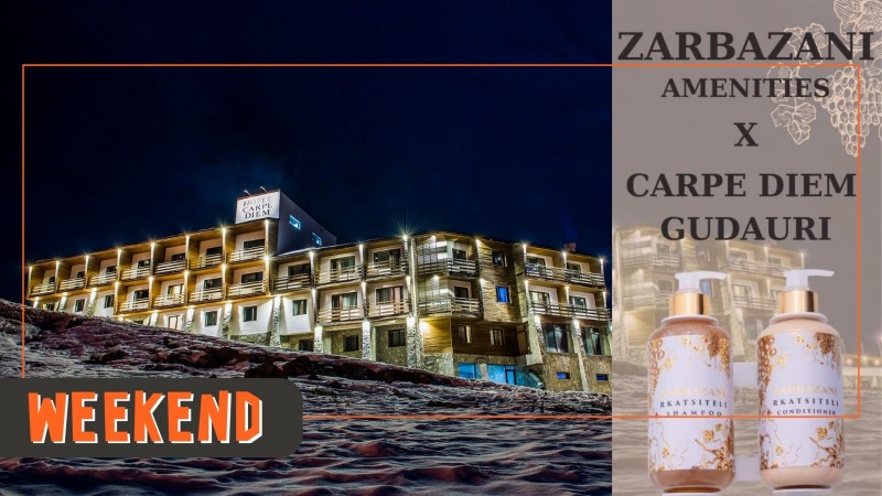 ზარბაზანის ეკოლოგიურად სუფთა დისპენსერები სასტუმრო Carpe Diem-ში დაგხვდებათ