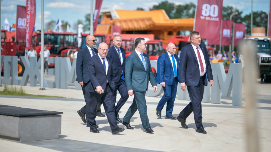 Agriculture Minister hosts Belarus Vice-Premier and FAO Director-General at Georgia's pavilion at Belagro 2026