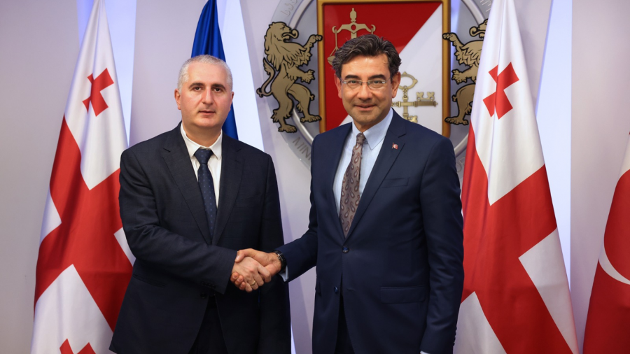 ფინანსთა მინისტრი თურქეთის რესპუბლიკის საგანგებო და სრულუფლებიან ელჩს შეხვდა