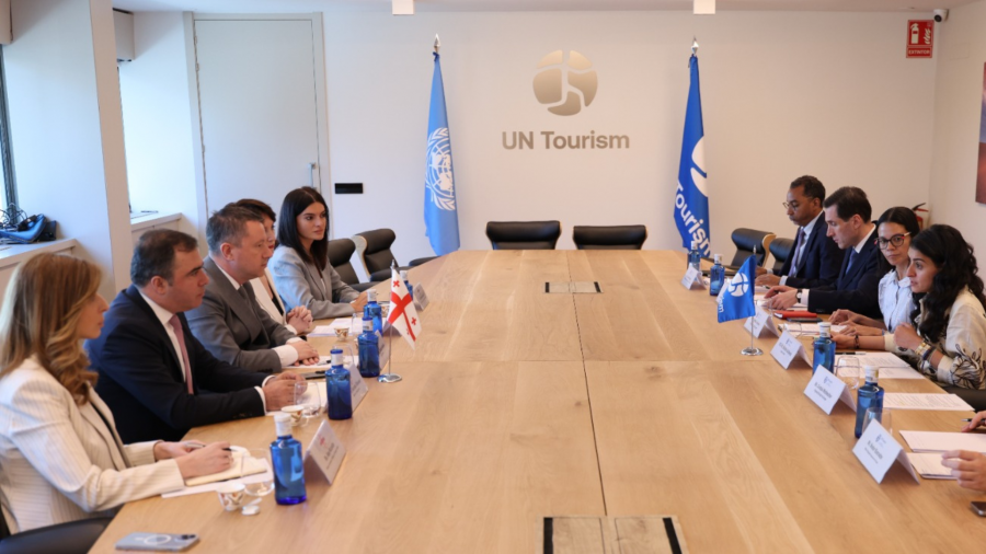 ირაკლი ნადარეიშვილი UN Tourism - ის ახალ გენერალურ მდივანს შეიხა ალ ნუვაისს შეხვდა