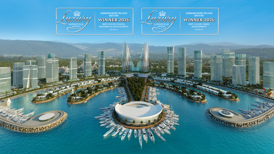 Ambassadori Island Batumi has been named a winner at the Luxury Lifestyle Awards 2026