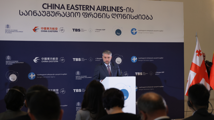 China Eastern Airlines-ის შემოსვლა უპრეცედენტო მოვლენაა, რადგან შანხაისთან პირდაპირი ავიამიმოსვლა აქამდე არასდროს გვქონია - ლევან მოსეშვილი