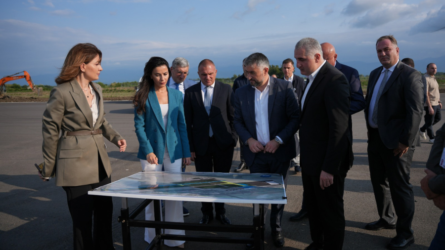 Ministers of Economy, Finance and Infrastructure inspect ongoing works at Kutaisi Airport