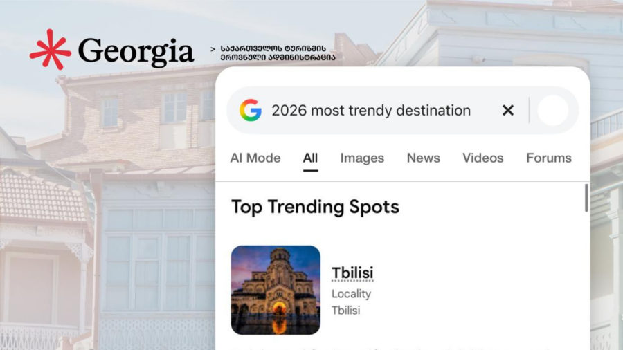 თბილისი Google-ის ყველაზე პოპულარულ მიმართულებებს შორის მოხვდა