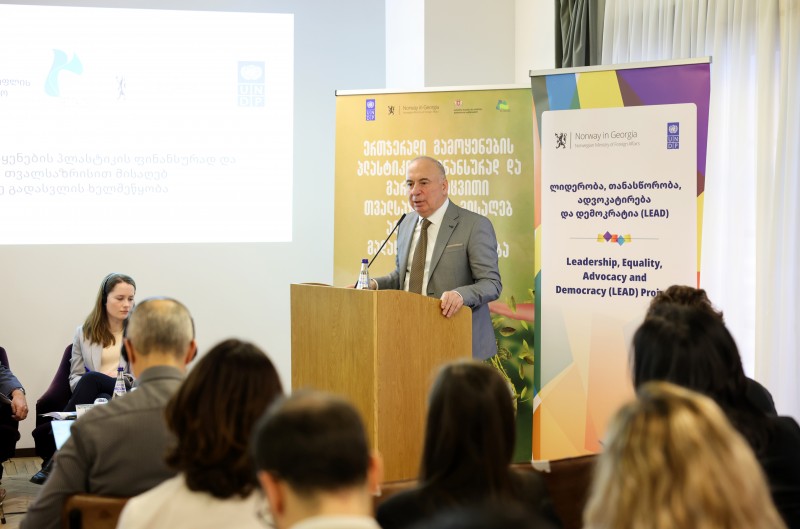 ერთჯერადი გამოყენების პლასტიკის ალტერნატივებზე გადასვლის საკითხზე სამუშაო შეხვედრა გაიმართა