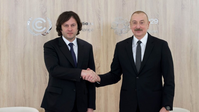 ირაკლი კობახიძე ილჰამ ალიევს შეხვდა